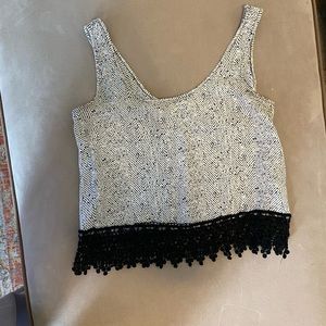 Black and white tank